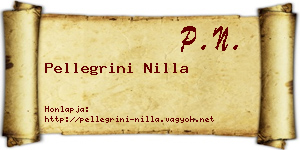 Pellegrini Nilla névjegykártya